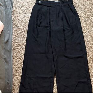 DKNY Black Wide-Leg Women's Pants